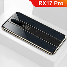 Silicone Frame Mirror Case Cover for Oppo RX17 Pro Black