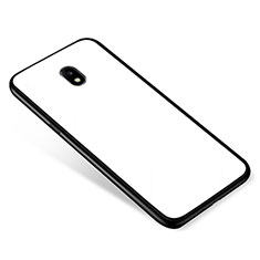 Silicone Frame Mirror Case Cover for Samsung Galaxy J5 (2017) SM-J750F White