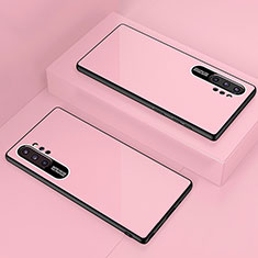 Silicone Frame Mirror Case Cover for Samsung Galaxy Note 10 Plus Rose Gold