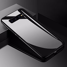 Silicone Frame Mirror Case Cover for Samsung Galaxy S10 5G Black