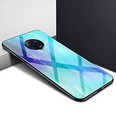 Silicone Frame Mirror Case Cover for Vivo Nex 3 Cyan