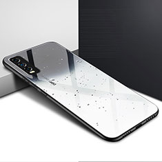 Silicone Frame Mirror Case Cover for Vivo Y12s Gray