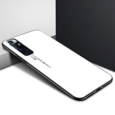 Silicone Frame Mirror Case Cover for Xiaomi Mi 10 Ultra White