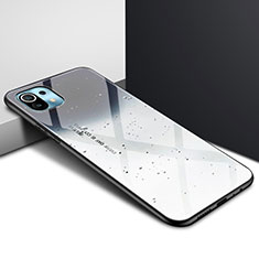 Silicone Frame Mirror Case Cover for Xiaomi Mi 11 Lite 5G Gray