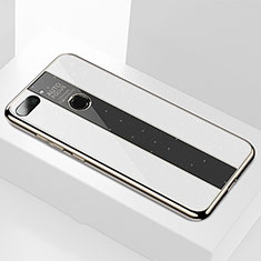 Silicone Frame Mirror Case Cover for Xiaomi Mi 8 Lite White