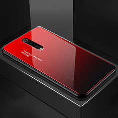 Silicone Frame Mirror Case Cover for Xiaomi Mi 9T Red