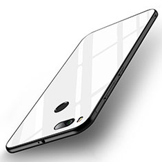 Silicone Frame Mirror Case Cover for Xiaomi Mi A1 White