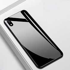 Silicone Frame Mirror Case Cover for Xiaomi Redmi 7A Black