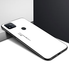Silicone Frame Mirror Case Cover for Xiaomi Redmi 9 India White