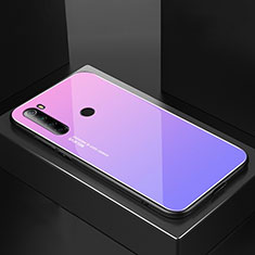 Silicone Frame Mirror Case Cover for Xiaomi Redmi Note 8T Purple