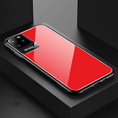 Silicone Frame Mirror Case Cover G02 for Apple iPhone 11 Pro Max Red