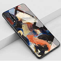 Silicone Frame Mirror Case Cover K01 for Huawei Nova 5 Orange