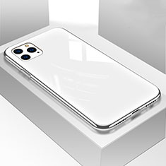 Silicone Frame Mirror Case Cover M01 for Apple iPhone 11 Pro White