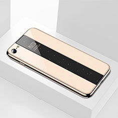 Silicone Frame Mirror Case Cover M01 for Apple iPhone 7 Gold