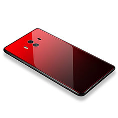 Silicone Frame Mirror Case Cover M01 for Huawei Mate 10 Red
