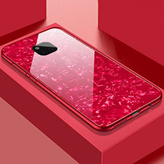 Silicone Frame Mirror Case Cover M01 for Huawei Mate 20 Pro Red