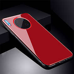 Silicone Frame Mirror Case Cover M01 for Huawei Mate 30E Pro 5G Red