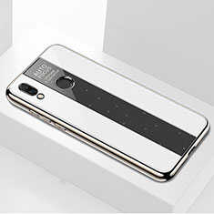 Silicone Frame Mirror Case Cover M01 for Huawei Nova 3i White