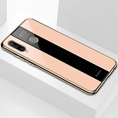 Silicone Frame Mirror Case Cover M01 for Huawei P30 Lite New Edition Gold
