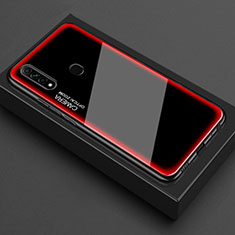 Silicone Frame Mirror Case Cover M01 for Oppo A8 Red