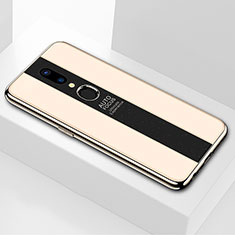 Silicone Frame Mirror Case Cover M01 for Oppo A9X Gold