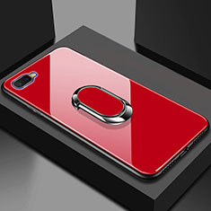 Silicone Frame Mirror Case Cover M01 for Oppo K1 Red