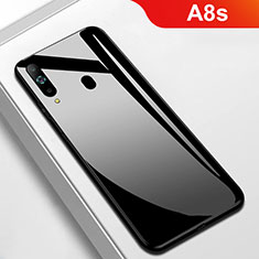 Silicone Frame Mirror Case Cover M01 for Samsung Galaxy A8s SM-G8870 Black