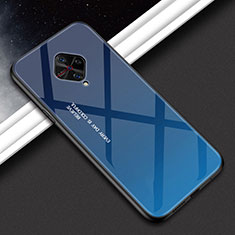 Silicone Frame Mirror Case Cover M01 for Vivo S1 Pro Blue