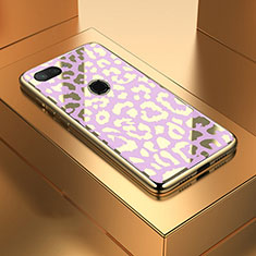 Silicone Frame Mirror Case Cover M01 for Xiaomi Mi 8 Lite Rose Gold