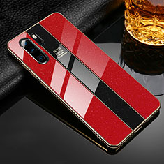 Silicone Frame Mirror Case Cover M02 for Huawei P30 Pro Red