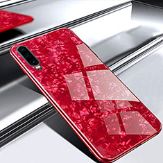 Silicone Frame Mirror Case Cover M02 for Huawei P30 Red