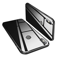 Silicone Frame Mirror Case Cover M02 for Xiaomi Mi 8 Black