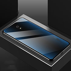 Silicone Frame Mirror Case Cover M02 for Xiaomi Redmi 8A Sky Blue