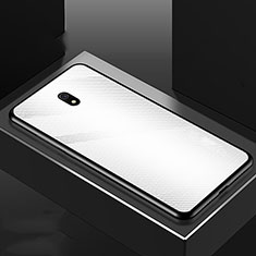 Silicone Frame Mirror Case Cover M02 for Xiaomi Redmi 8A White