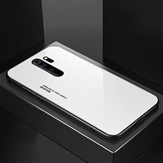 Silicone Frame Mirror Case Cover M02 for Xiaomi Redmi Note 8 Pro White