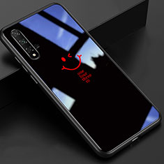 Silicone Frame Mirror Case Cover T01 for Huawei Honor 20 Black