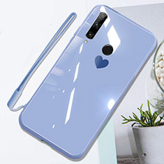 Silicone Frame Mirror Case Cover T01 for Huawei Honor 20E Purple