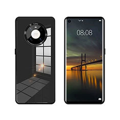 Silicone Frame Mirror Case Cover T01 for Huawei Mate 40 Black