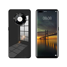 Silicone Frame Mirror Case Cover T01 for Huawei Mate 40 Pro Black