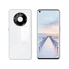 Silicone Frame Mirror Case Cover T01 for Huawei Mate 40 White