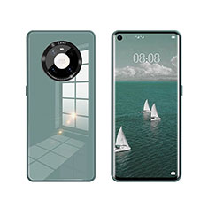 Silicone Frame Mirror Case Cover T01 for Huawei Mate 40E 4G Green