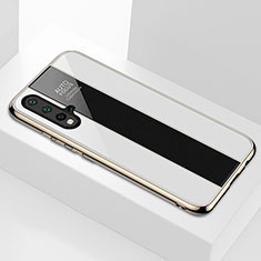 Silicone Frame Mirror Case Cover T01 for Huawei Nova 5 Pro White