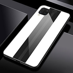 Silicone Frame Mirror Case Cover T01 for Huawei Nova 6 SE White
