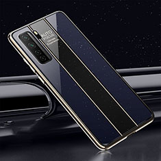 Silicone Frame Mirror Case Cover T01 for Huawei Nova 7 SE 5G Black