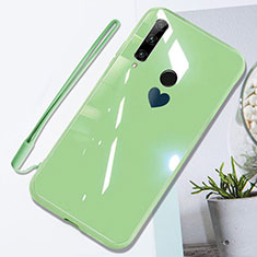 Silicone Frame Mirror Case Cover T01 for Huawei P Smart+ Plus (2019) Green