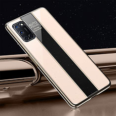 Silicone Frame Mirror Case Cover T01 for Oppo A92 Gold
