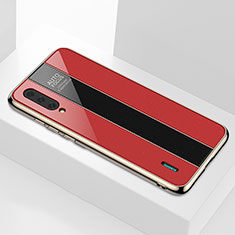Silicone Frame Mirror Case Cover T01 for Xiaomi Mi A3 Red