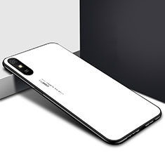 Silicone Frame Mirror Case Cover T01 for Xiaomi Redmi 9AT White