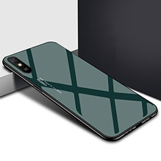 Silicone Frame Mirror Case Cover T01 for Xiaomi Redmi 9i Midnight Green