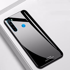 Silicone Frame Mirror Case Cover T01 for Xiaomi Redmi Note 8 Black